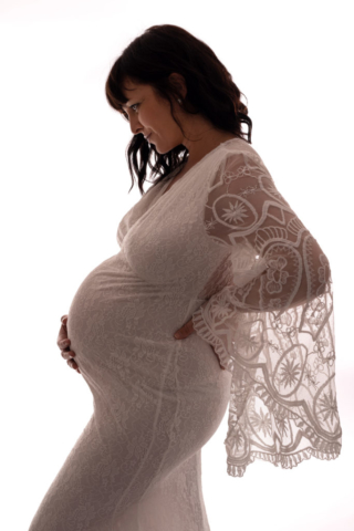 Grossesse robe dentelle