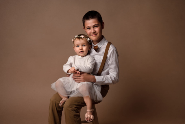 Portrait enfants frère soeurs