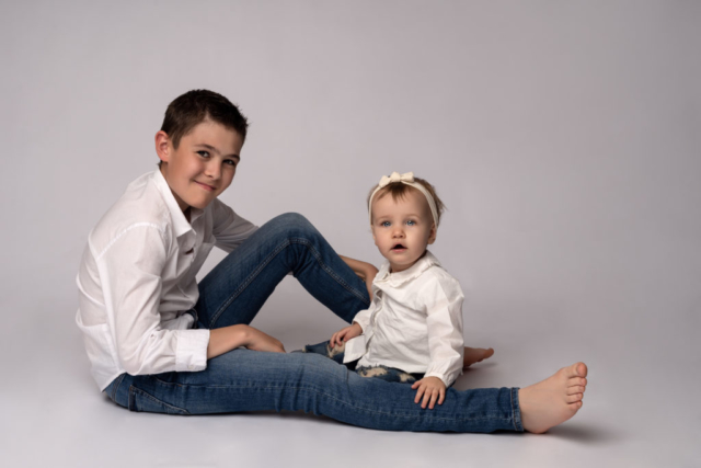 Portrait enfants frère et soeur